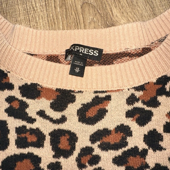 Express Cheetah print sweater - Picture 4 of 5